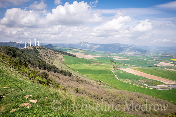 View from Alto del Perdon Summit