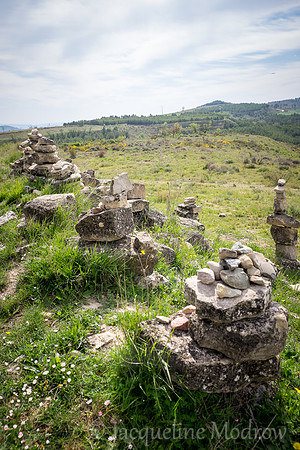 "Wall of Rock Cairns"