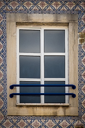Blue Bar Window