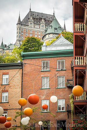 "Le Chateau Frontenac up Above"