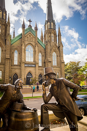 "Catholic Church in the Background"